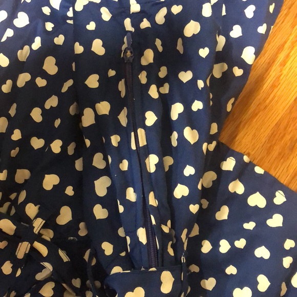 Blue and White Mid Length Heart Dress - Picture 2 of 3
